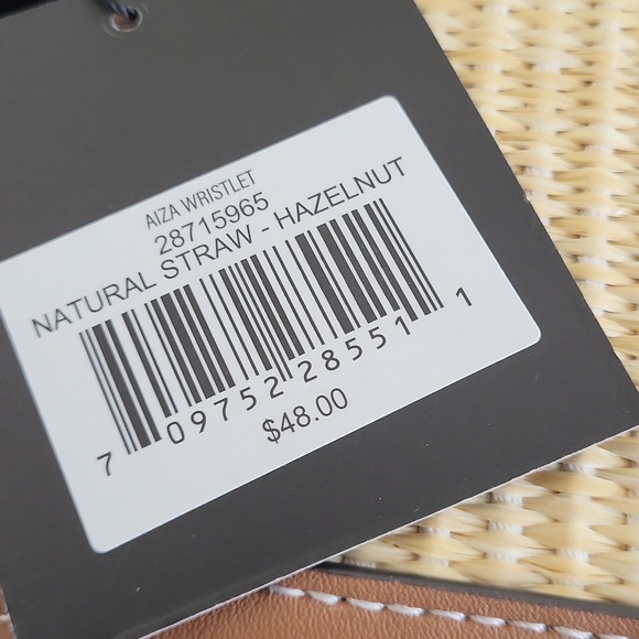 Nanette Lepore Straw  And Brown Envelope Purse - Picture 7 of 7